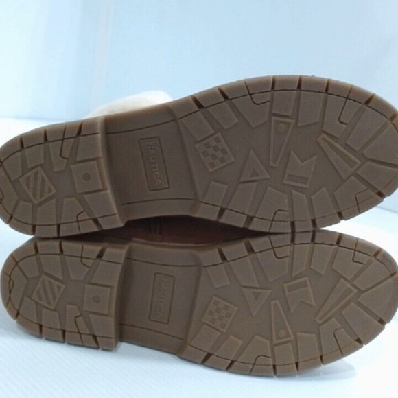 NWT NAUTICA ZABRA YOUTH GIRL'S BOOT'S WITH FAUX FUR TRIM MAUVE 5 - Picture 9 of 9